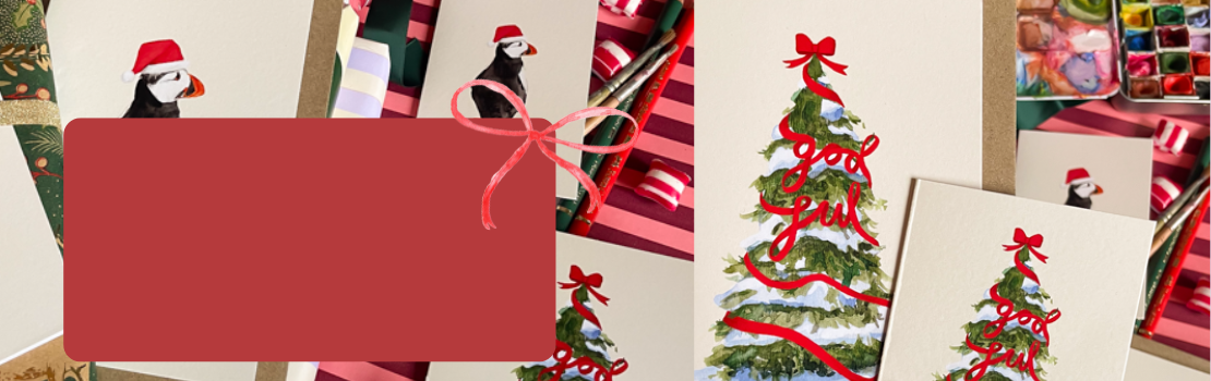 Bretta kort m/konvolutt